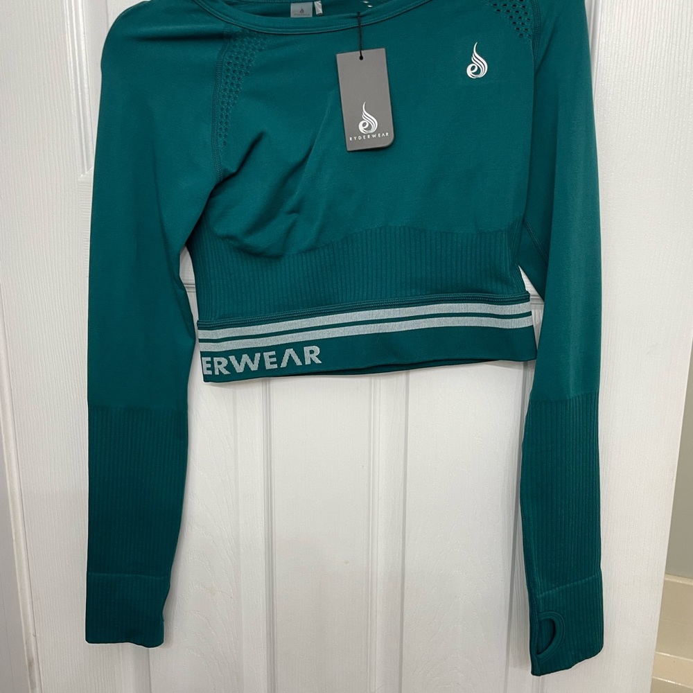 Teal Long Sleeve Women's Top
